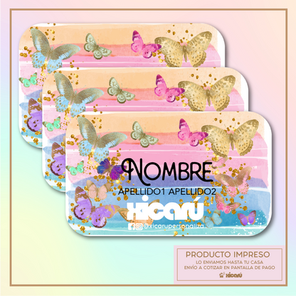 Sticker Personalizado: Mariposas multicolor