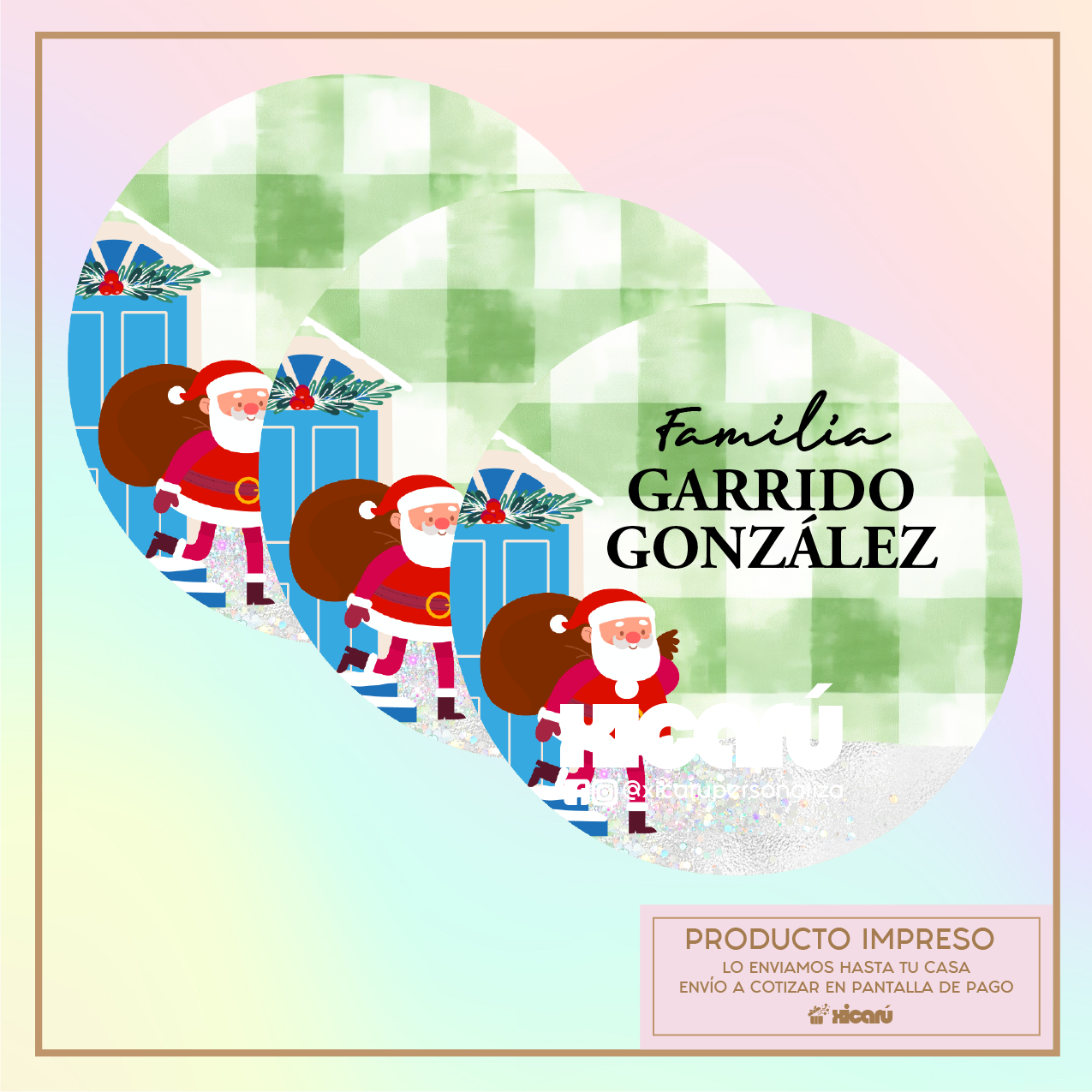 Sticker Navidad: Santa Door