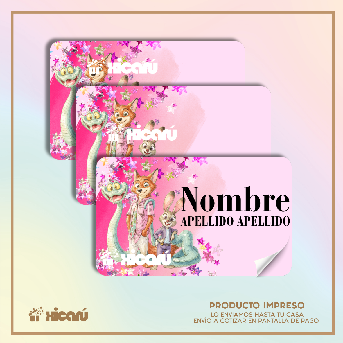 Sticker Personalizado: Zootopia pink